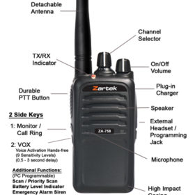 ZA-758 Two way Radios singles