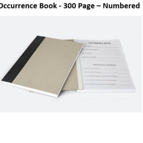 OCCURRENCE BOOKS (OB BOOKS), SECURITY STATIONARY WHOLESALE