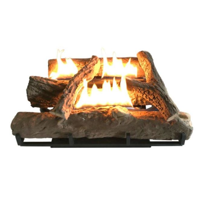 ALVA Log Fireplace Gas Heater (LPG, 9.4kW, 670mm Wide)