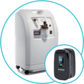 KSM-5 oxygen concentrator 5l including A5 finger pulse oximeter