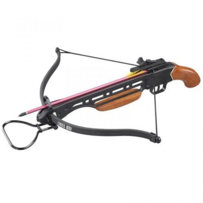 150LBS CROSSBOW WITH WOODEN HANDLE