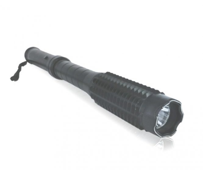1109 STUN GUN | ALUMINIUM ALLOY RECHARGEABLE STUN GUN WITH TORCH | 1300000V - Image 2