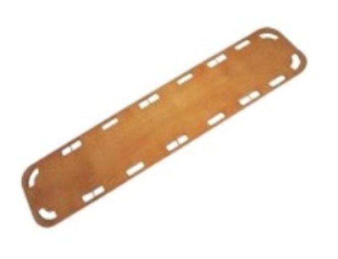 WOODEN SPINE BOARD FULL LENGTH H M Security and Medical