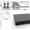 4 CHANNEL HYBRID NVR SURVEILLANCE SYSTEM - 4 OUTDOOR IP CAMERAS, SMARTPHONE SUPPORT  - I272