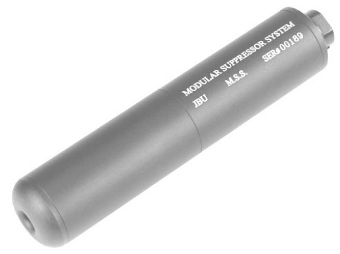 FULL METAL SILENCER - BLACK AIRSOFT RIFLE 14mm