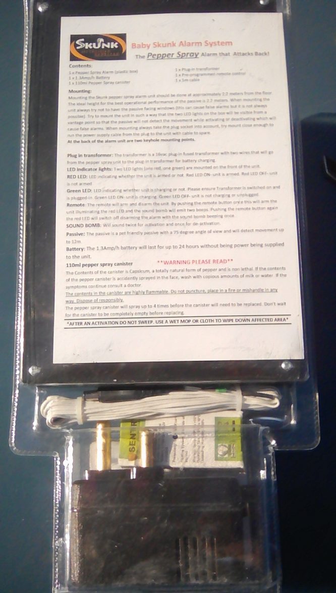 Baby Skunk Pepper Spray Unit - Image 3