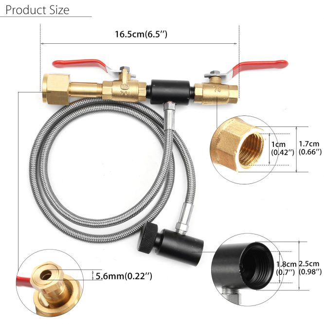 Paintball Dual Valve Lever CO2 Fill Station Refill - Image 5