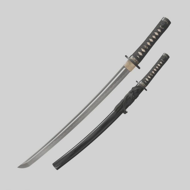 Cold Steel Gold Lion Wakazashi Sword 21"