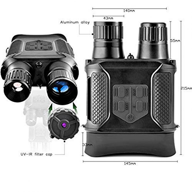 Digital Night Vision Binoculars 7x zoom, 400m Viewing Range and Super Large 4’’ Colour display Screen - Image 2