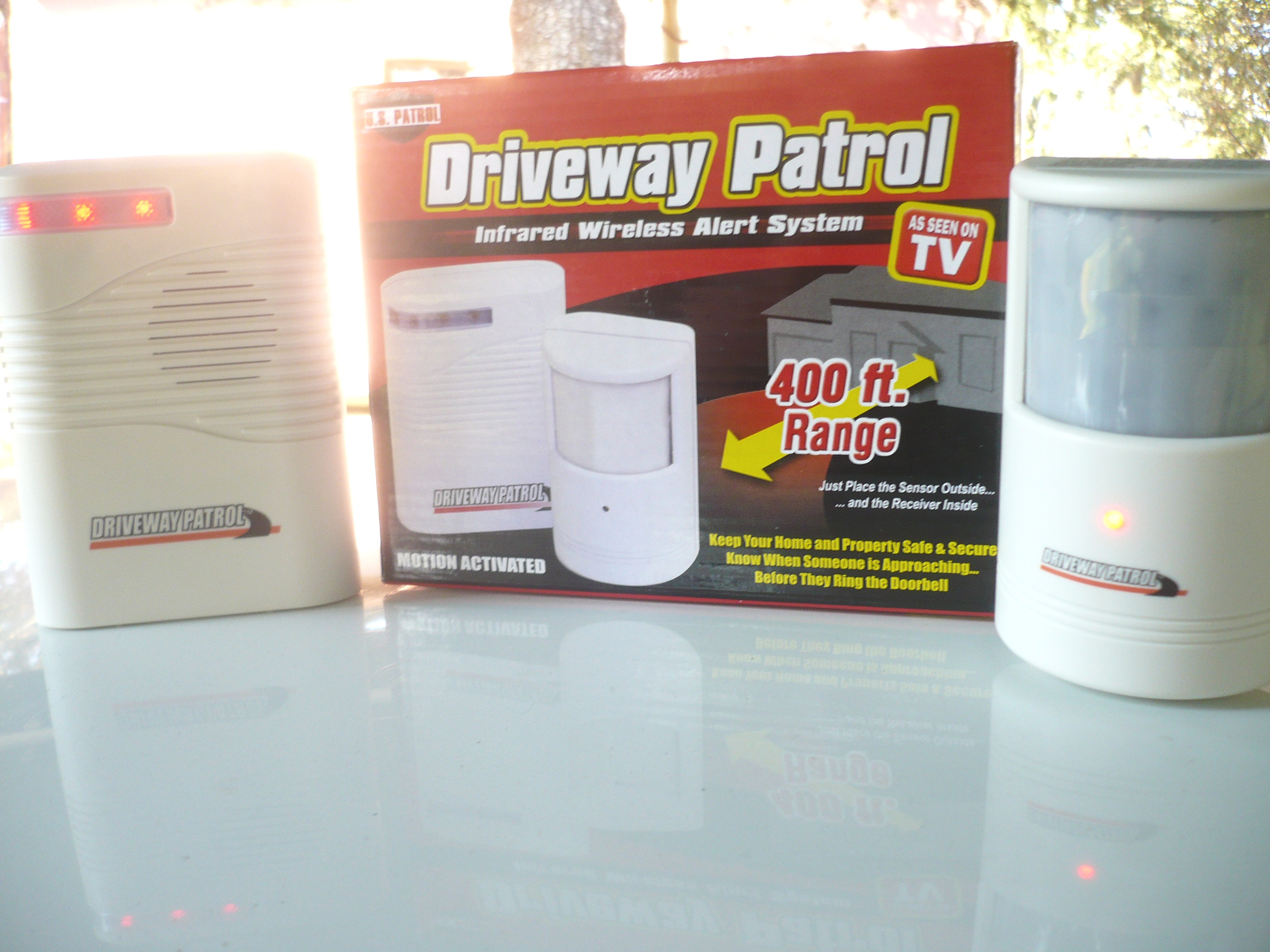 DRIVEWAY PATROL SENSOR AND RECEIVER KIT 