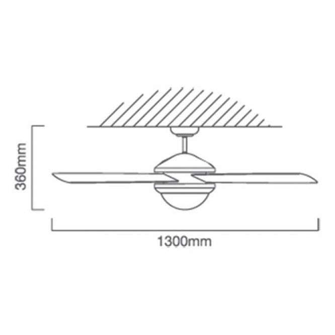 FAN COMET 5 BLADE 52 BLACK - Image 3