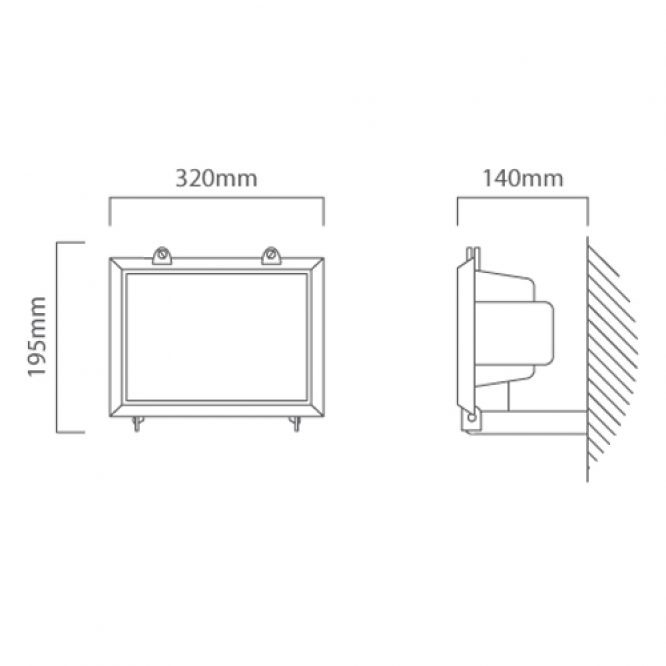 Floodlight E27 E.Saving White FS15 W - Image 2