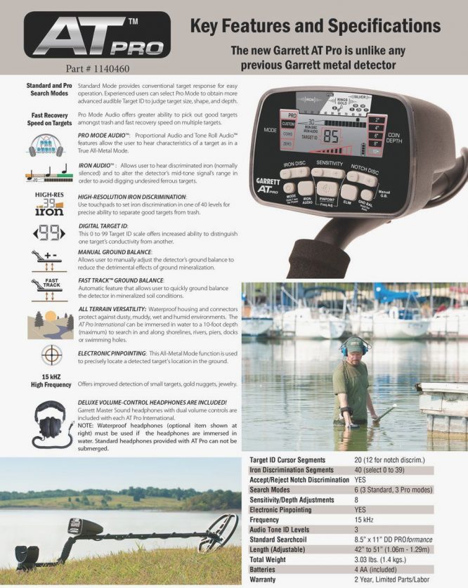 GARRETT AT PRO METAL DETECTOR