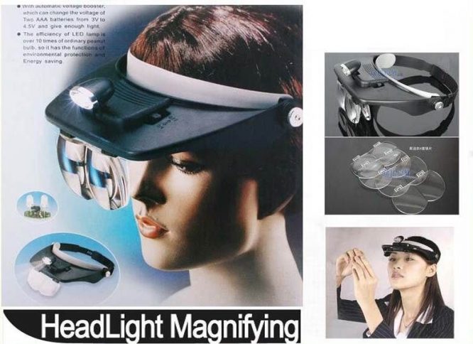 10X LED HEADBAND MAGNIFIER LIGHTED HEAD MAGNIFYING GLASS LOUPE WATCH REPAIR - Image 8