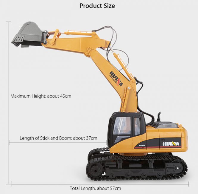 Hui Na Toys 1550 Alloy Excavator – H M Security and Medical