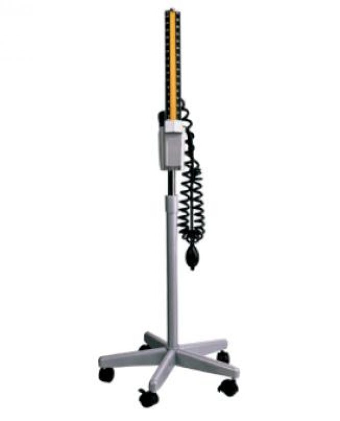 MOBILE MERCURIAL BLOOD PRESSURE METER ON STAND