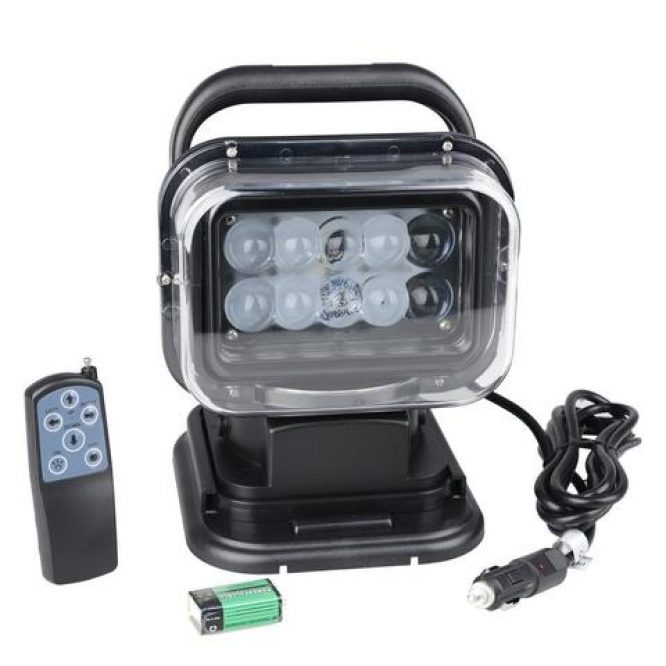 Rotating 50W Cree Led Search Light Remote Control Spot Work Light For Hummer Jeep And Other Off-road Vehicles or Trucks Boat - Image 2
