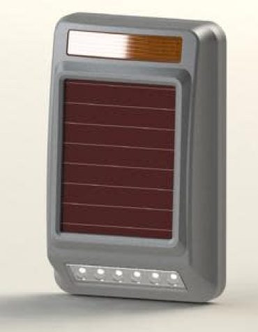 SOLAR-POWER OUTDOOR SIREN STROBE WIRELESS