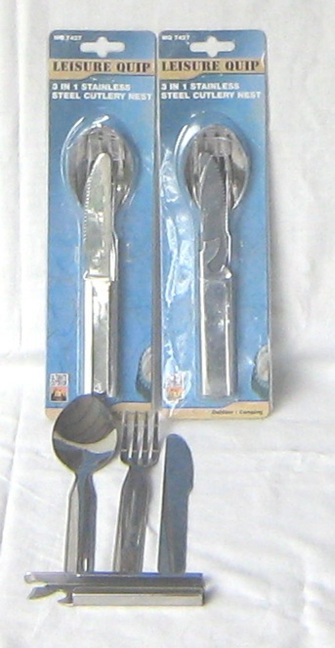 STAINLESS STEEL CAMPING CUTLERY NEST  - Image 2