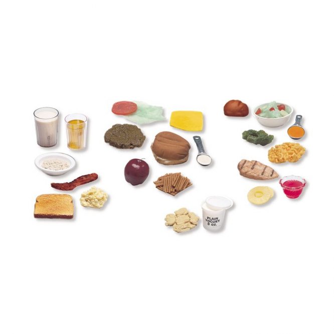 FOOD REPLICA / FAUX FOOD PACKAGES / MYPLATE EXAMPLES