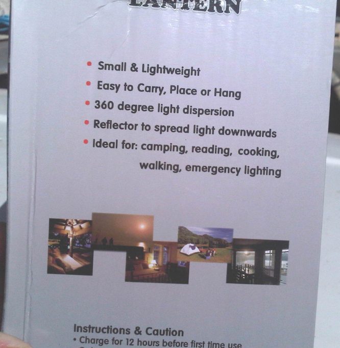 LED RECHARGEABLE LANTERN ZA-424 - Image 5