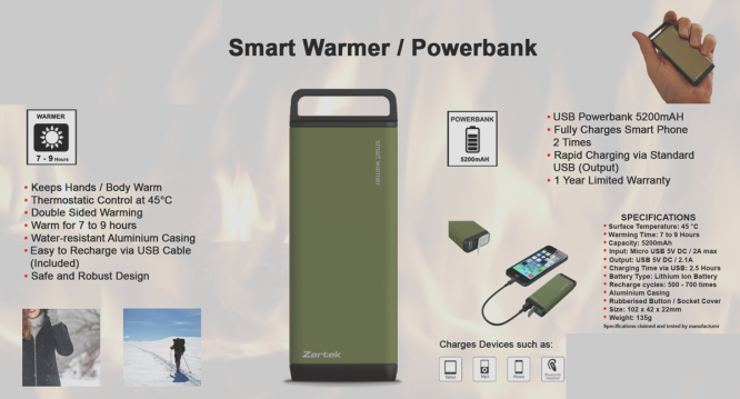 Powerbank / Smart Warmer ZA310 - Image 2