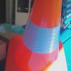 300 mm PVC Orange Soft Cone with Reflective tape Cone 001