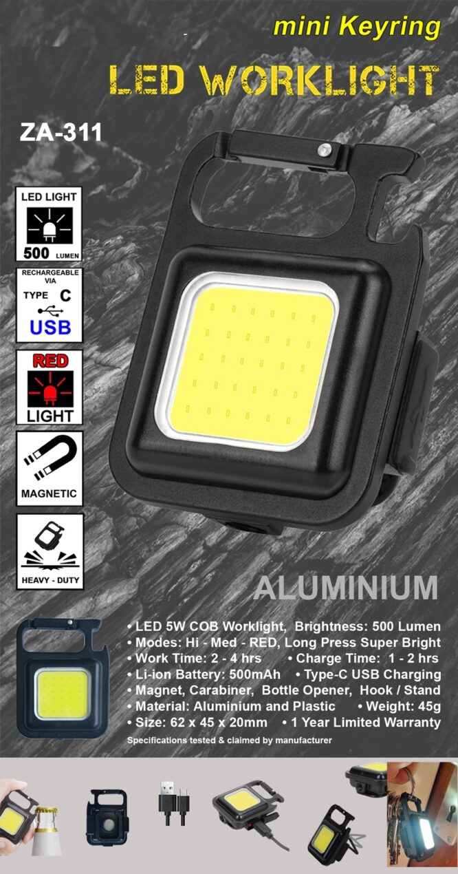 ZA-311 5W COB LED KEYRING LIGHT - Image 2
