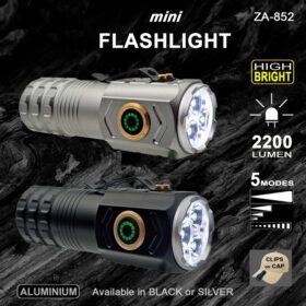 SILVER MINI HIGH POWER FLASHLIGHT | ZA-852