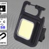 ZA-312 RECHARGEABLE LED MINI KEYRING WORKLIGHT, 150 LUMENS